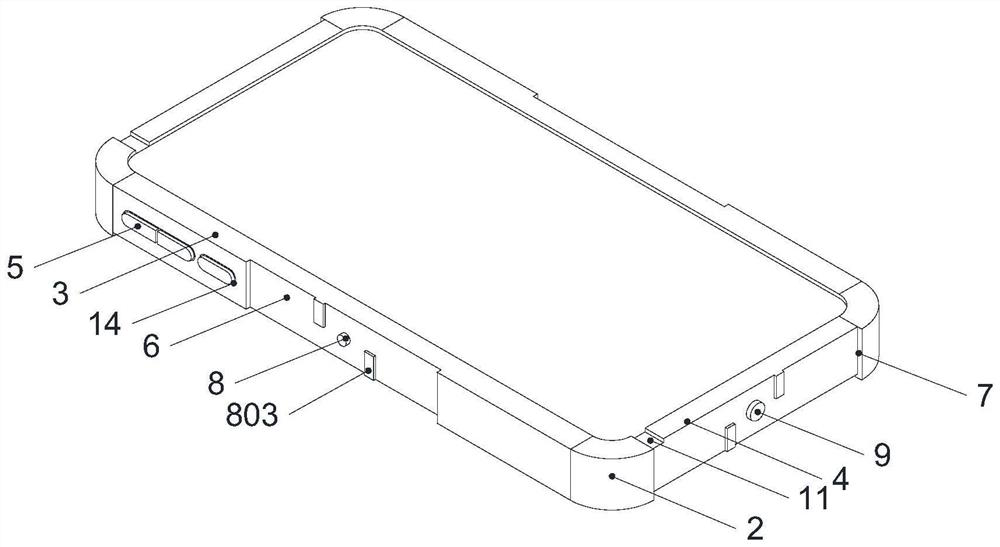 Anti-falling structure for smart phone