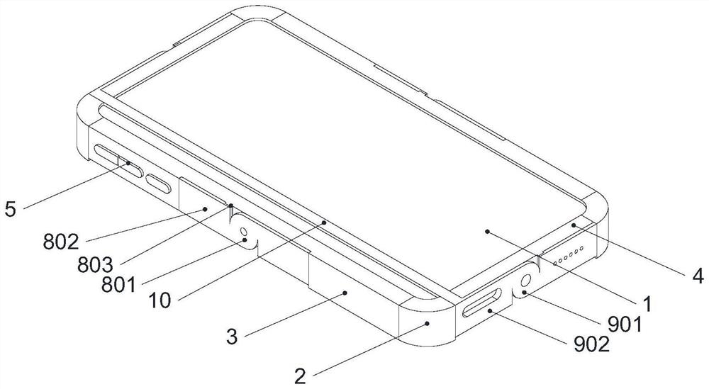 Anti-falling structure for smart phone