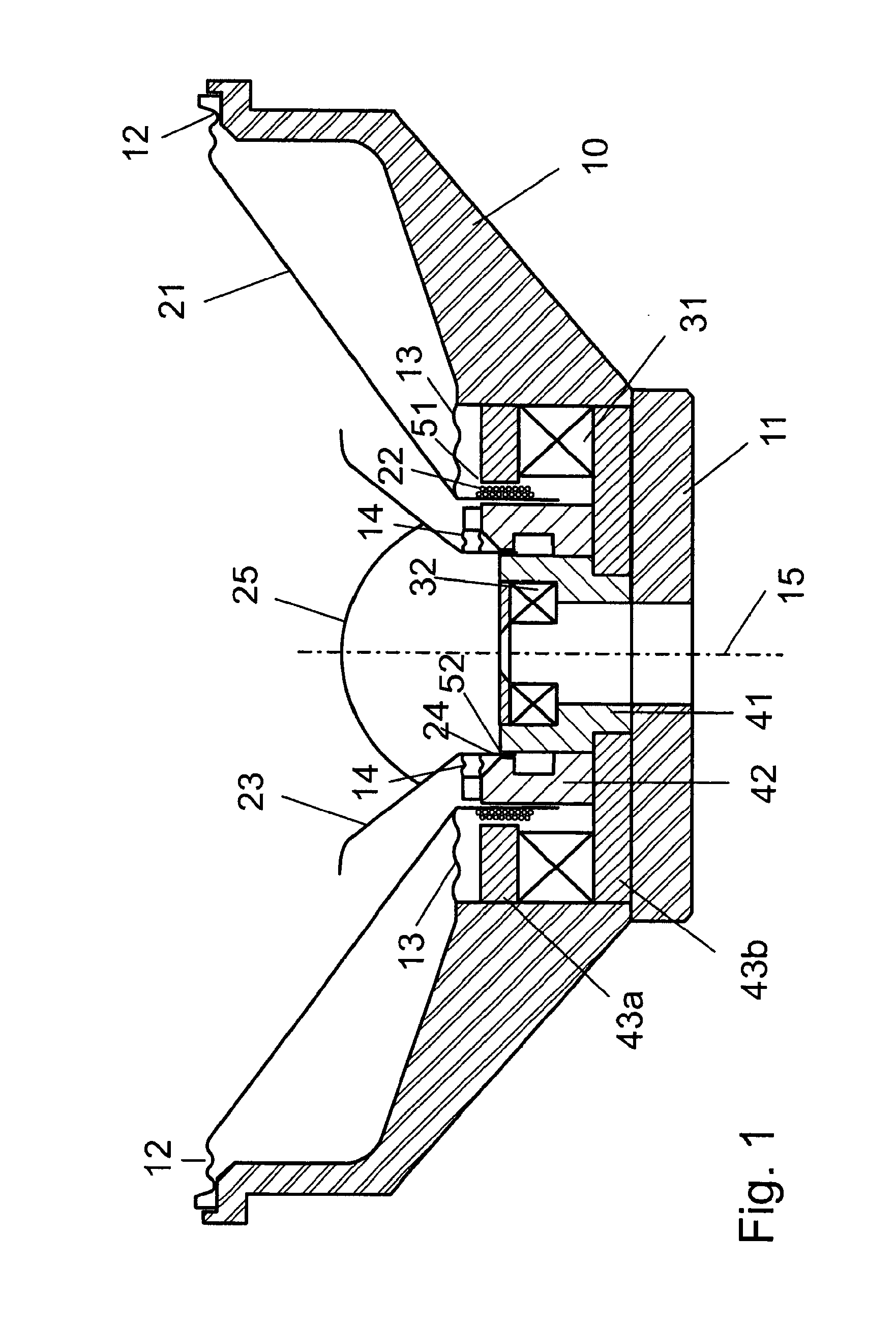 Coaxial loudspeaker arrangement