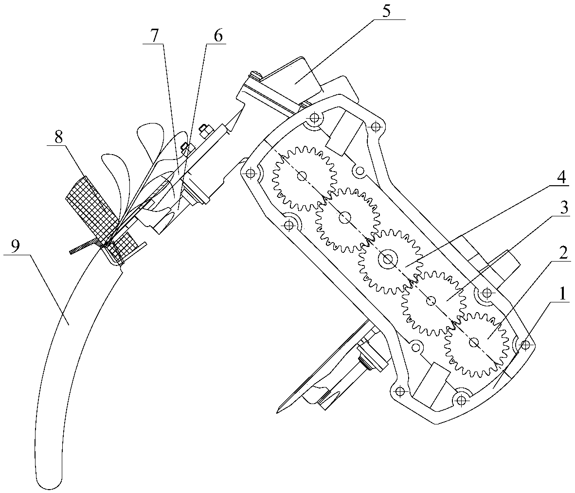 High-speed cutting, fetching and planting device for blanket rape seedlings