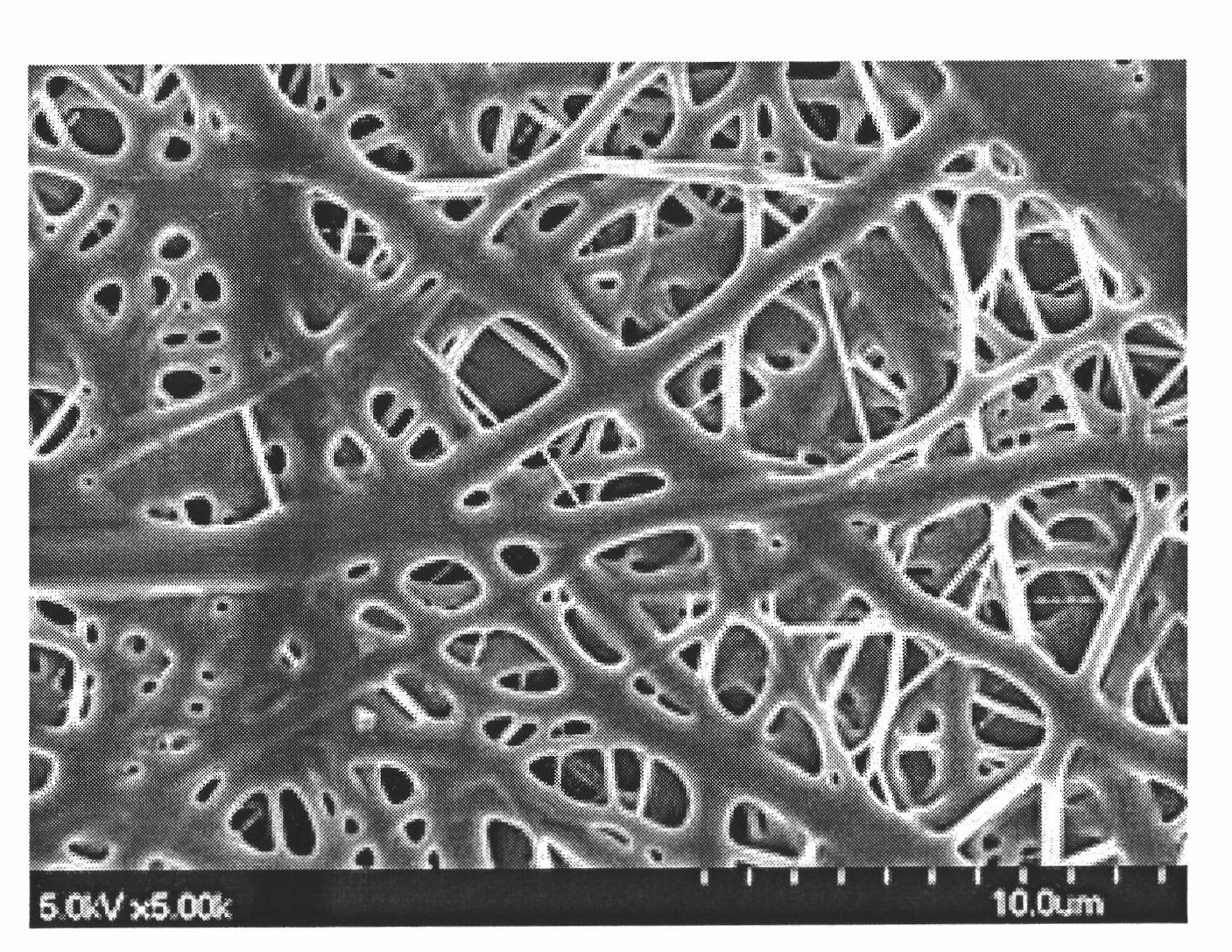 Coaxial polyphosphazene nanofiber composite membrane and preparation method thereof