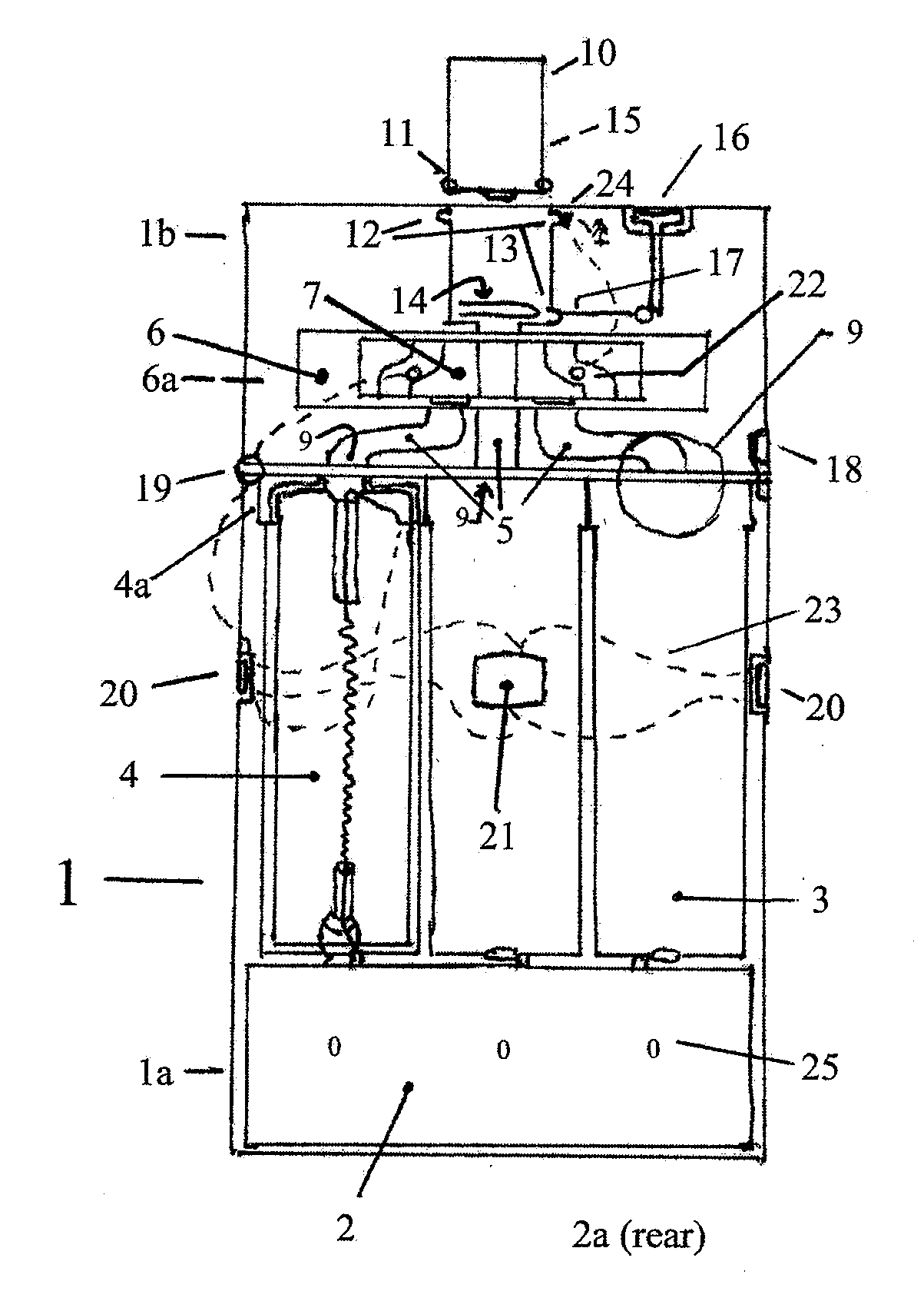 Vapor device with switch assembly