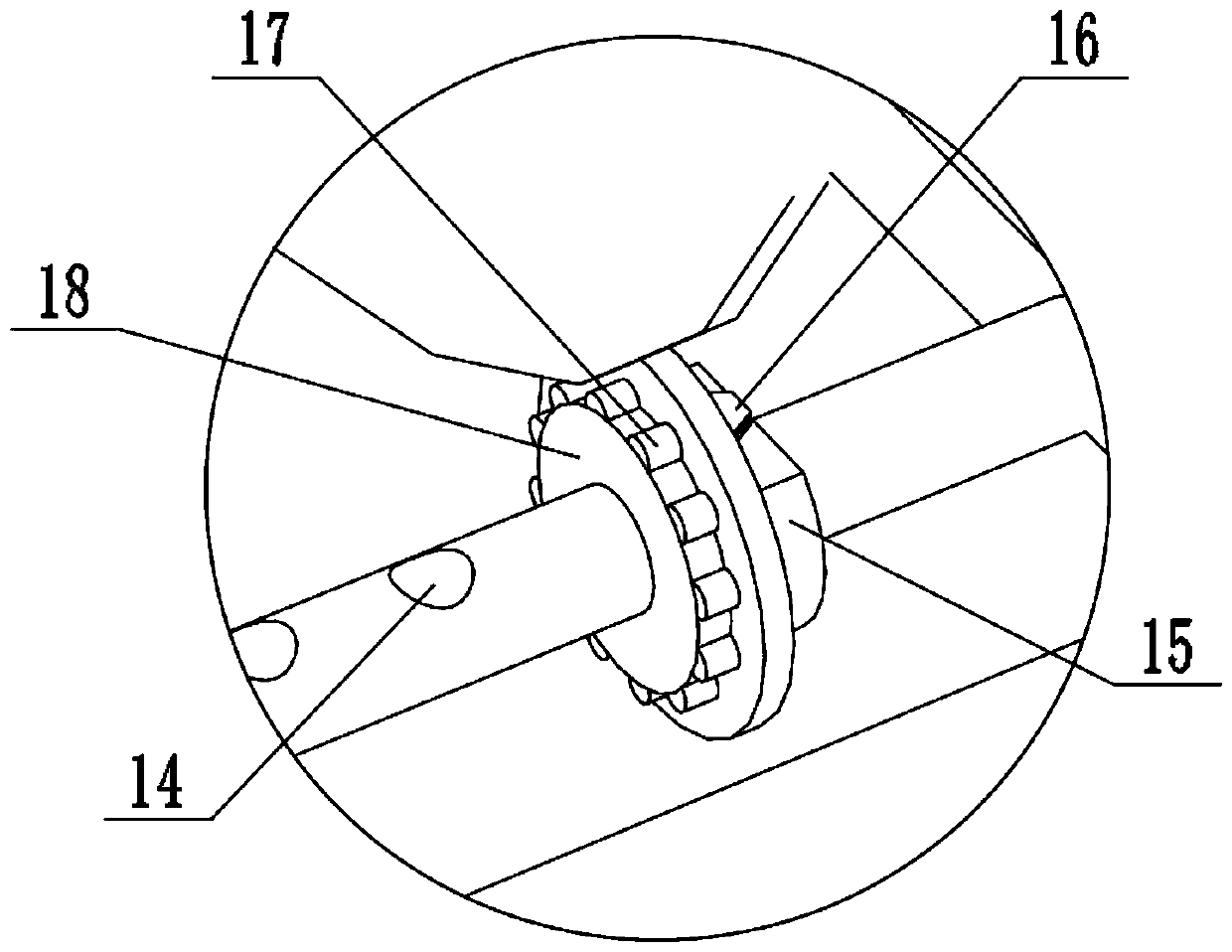 Ultra-long flexible rubber pipe winding device