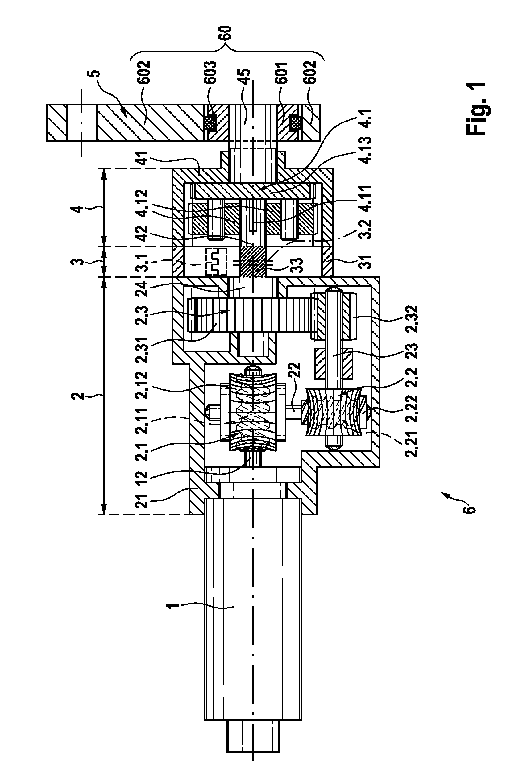 Adjustment drive with an integrated overload protector