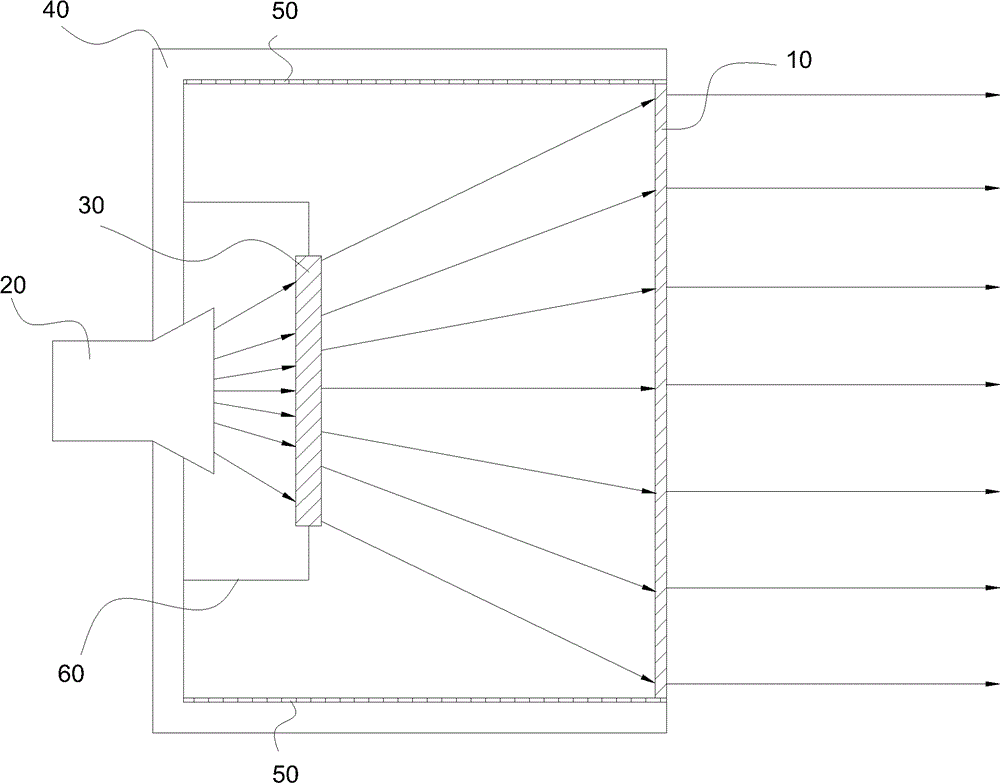 Feedback microwave antenna