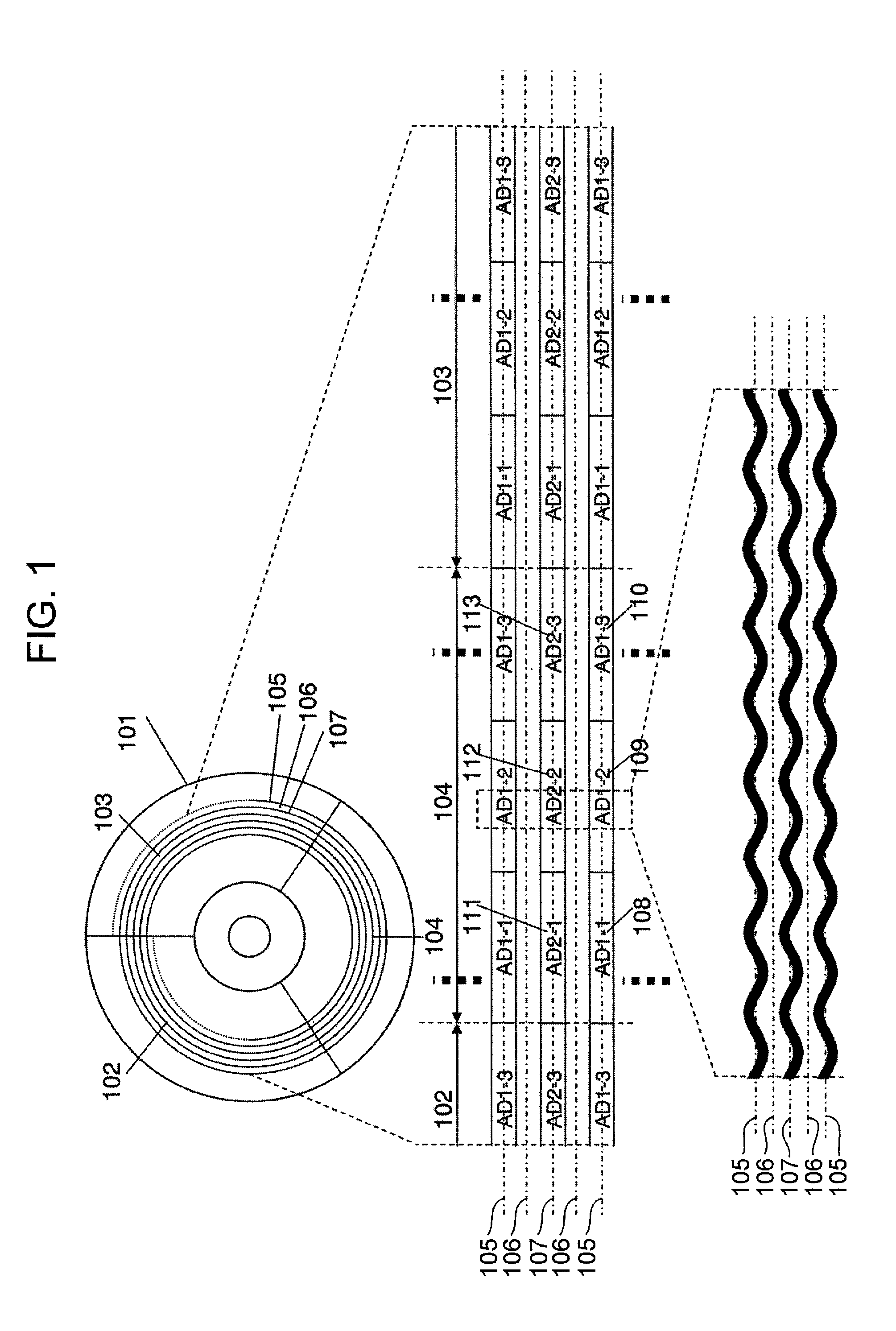 Optical disk recording medium, optical disk device, and recording method