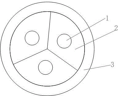 Flame-retardant and fire-resistant cable with outer layer