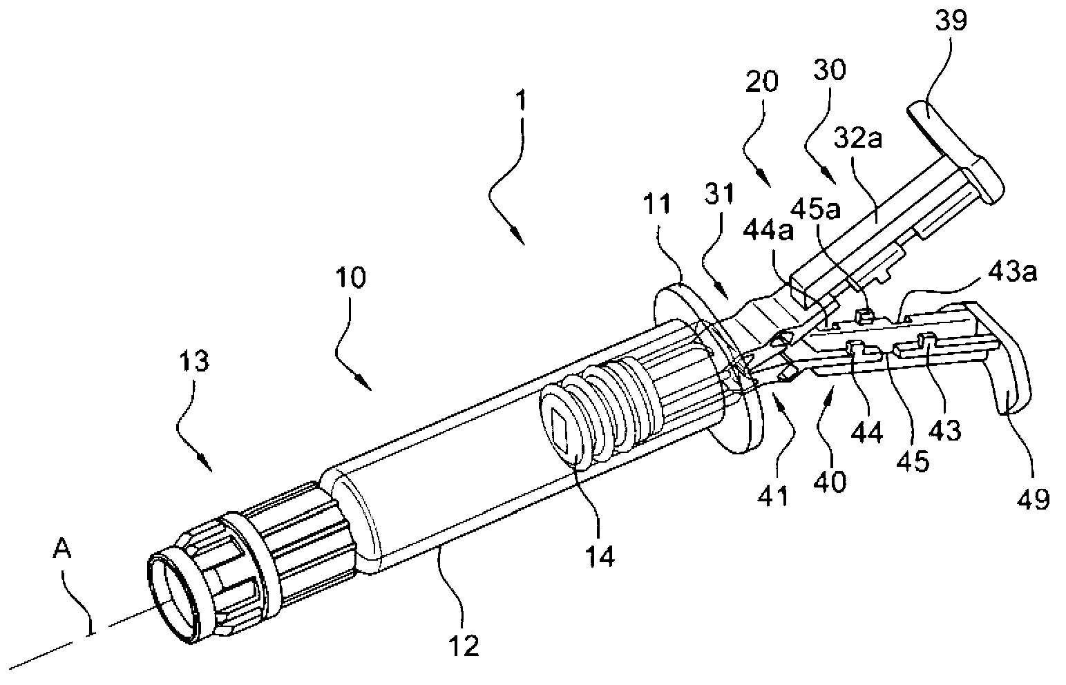 Piston rod for a container