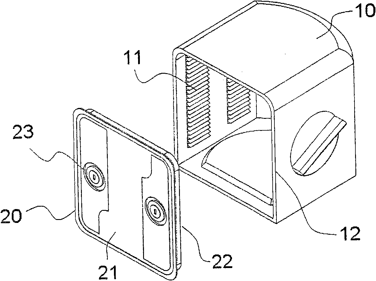 Front-open wafer box with integrally formed wafer limiting piece module