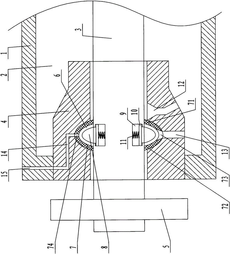 Starting shaft oil leakage prevention structure of single-cylinder diesel