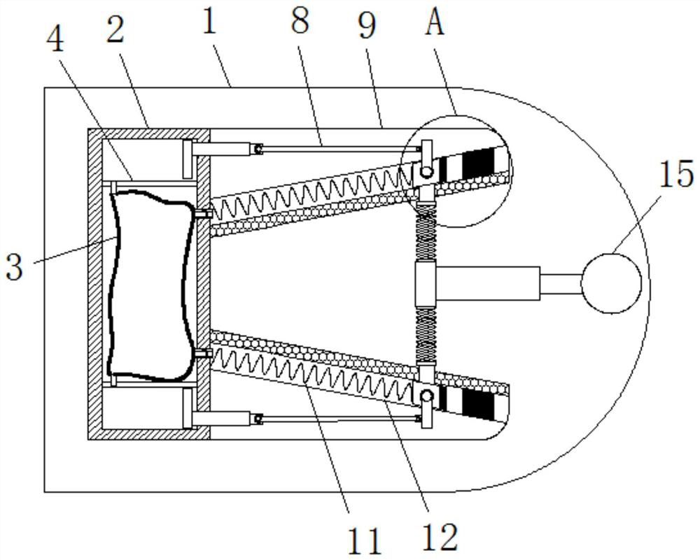 A monitoring device that can be quickly retracted after being damaged