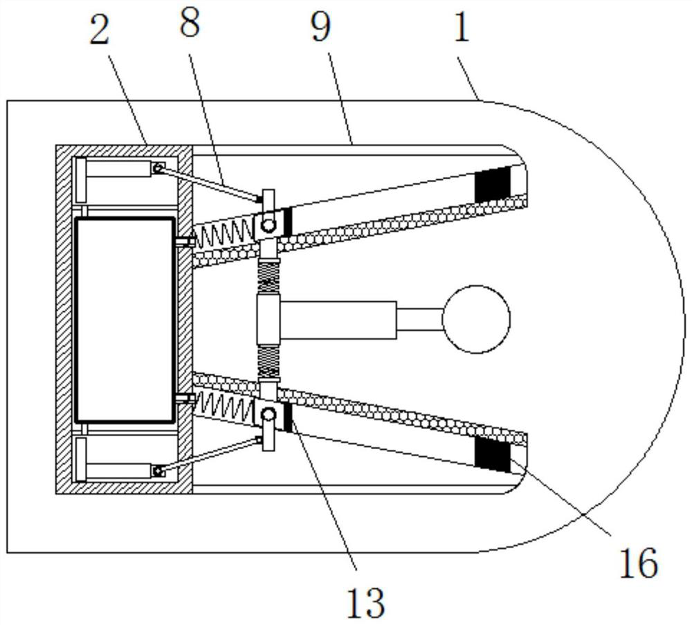 A monitoring device that can be quickly retracted after being damaged