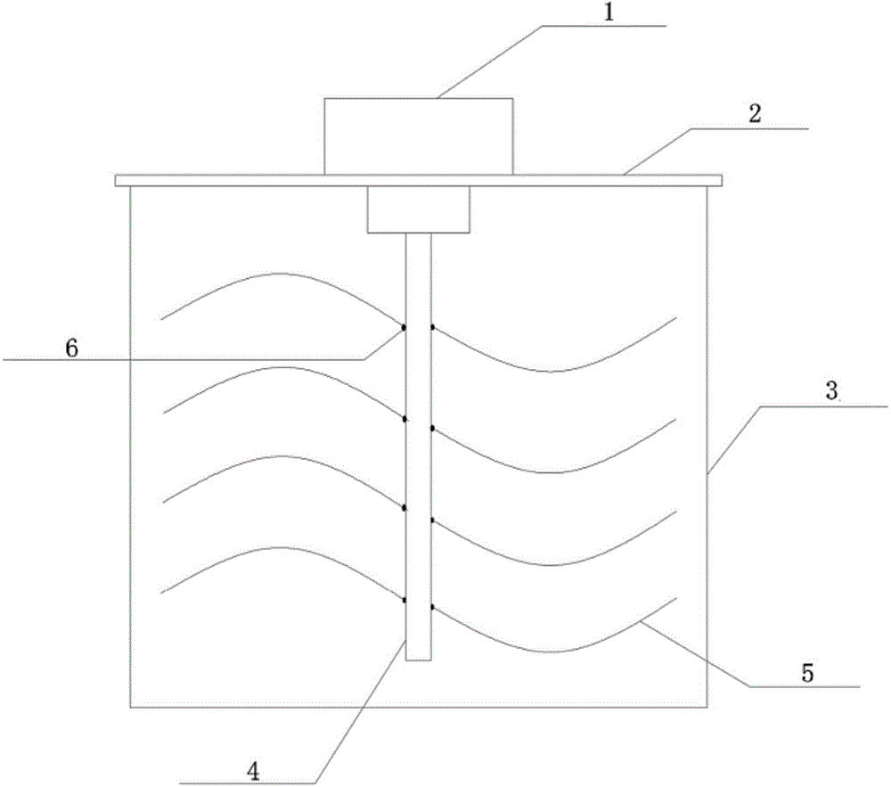 Brine drum and stirring device thereof