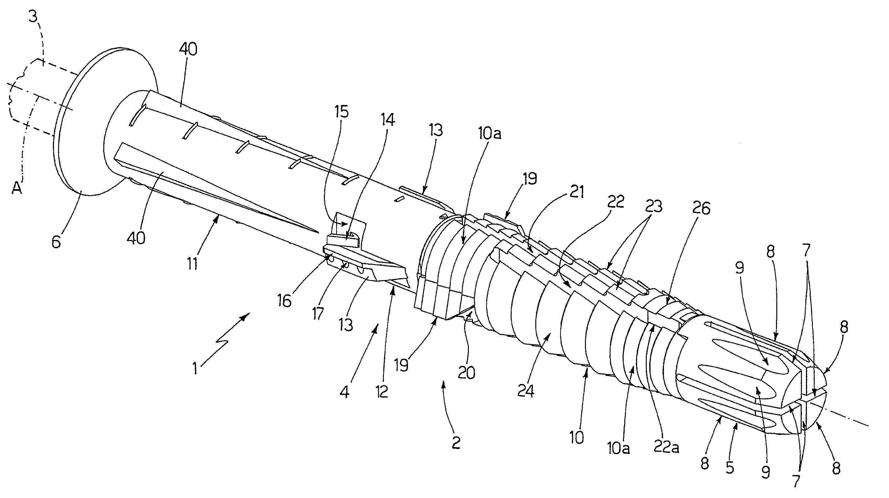 Anchor device of wooden or metal structures to a wall
