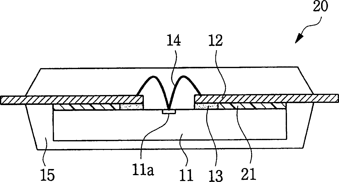 Lead on chip semiconductor package and producing method and equipment thereof
