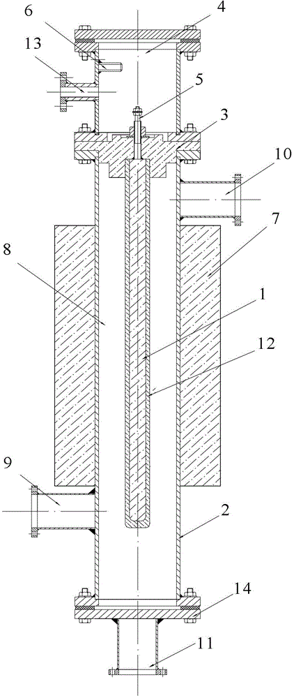 Crude oil dehydrator based on magnetic field and inhomogeneous electric field