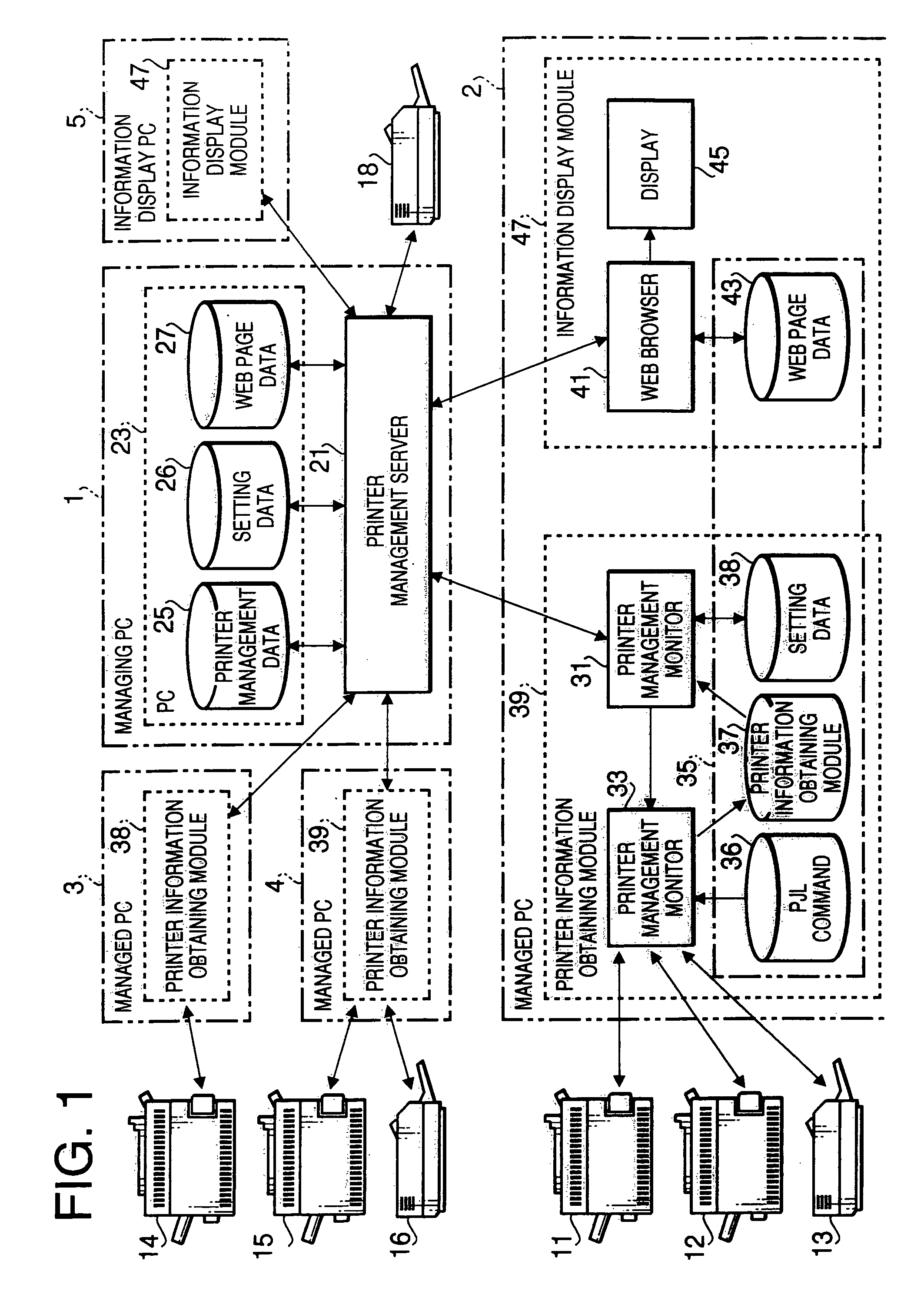 Imaging device information management system