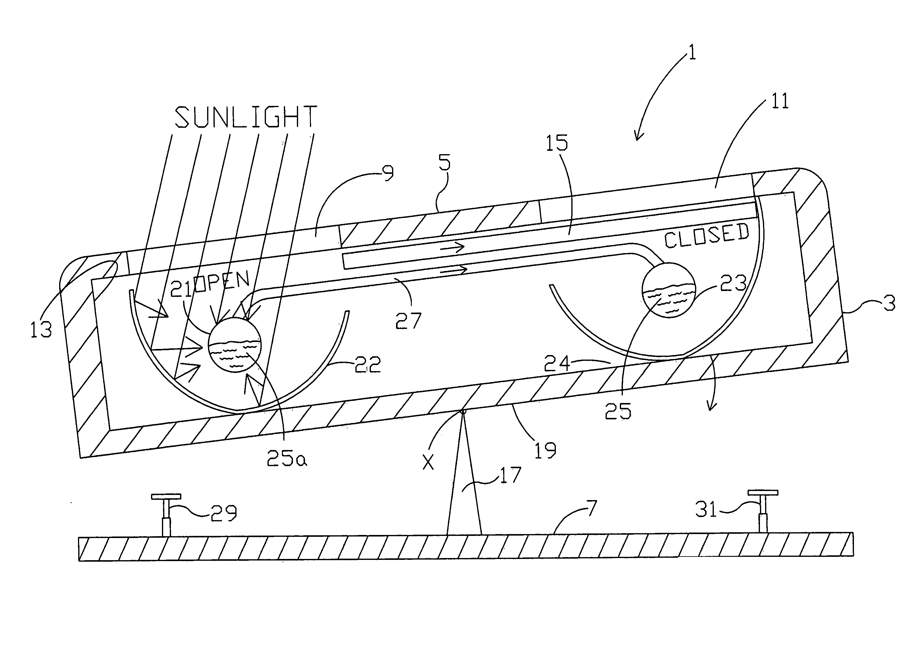 Reciprocating solar engine with solar reflectors