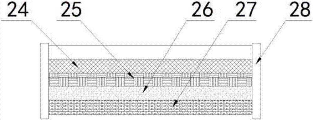 Surface gathered water suction filter