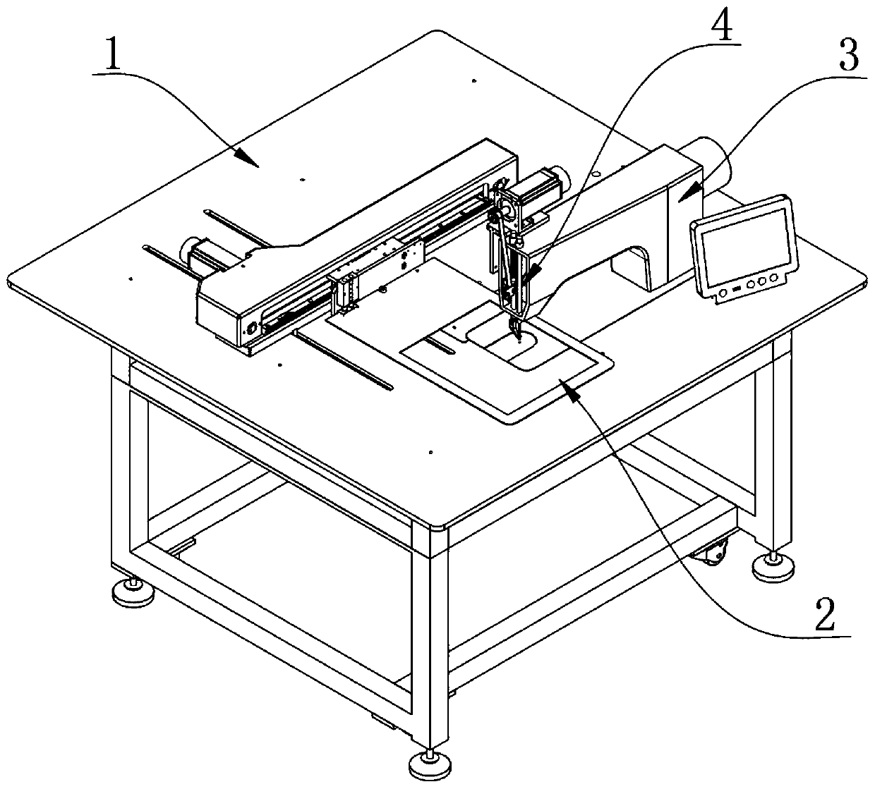 Automatic presser foot device for sewing machine