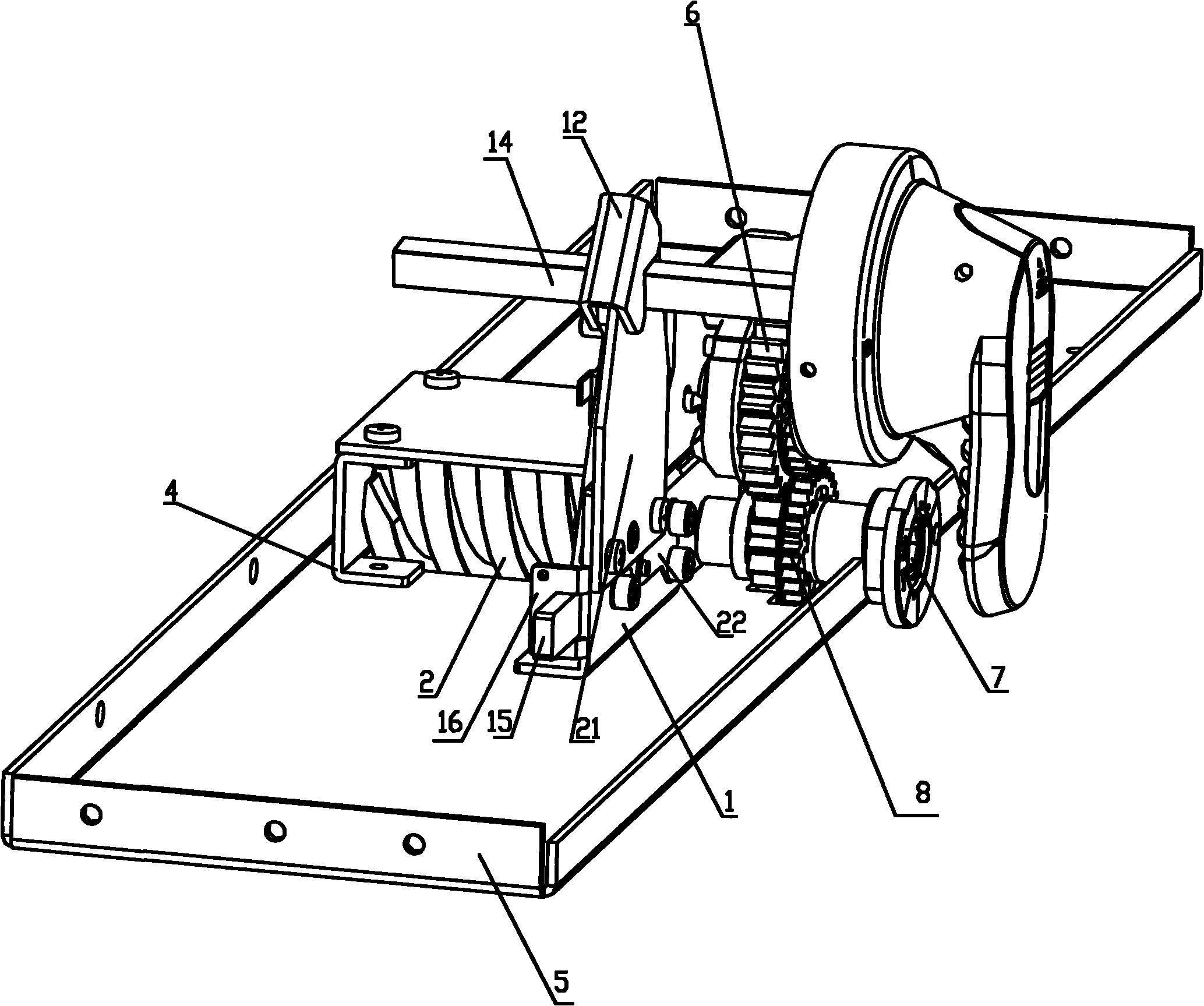 Drawer push interlocking mechanism