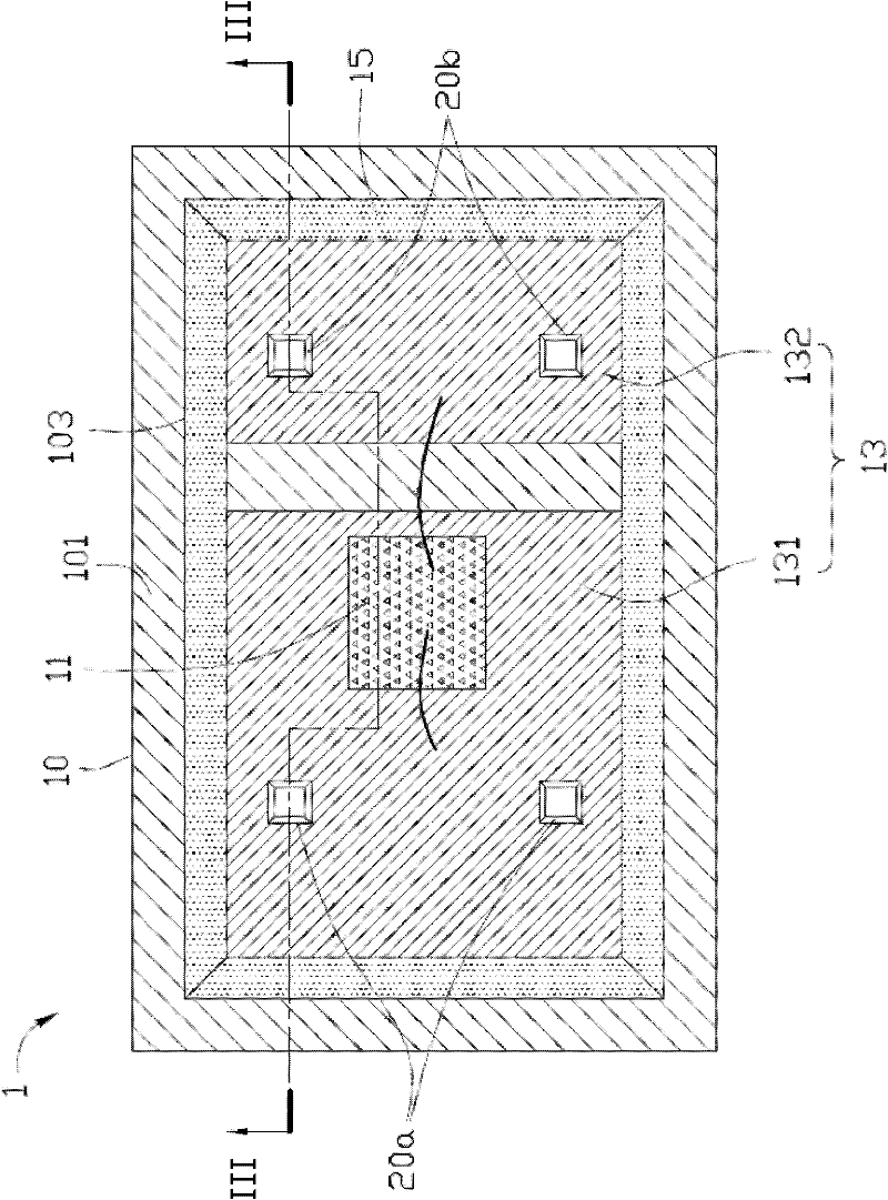 Packaging structure of light-emitting diode emitting light in forward direction and formation method thereof