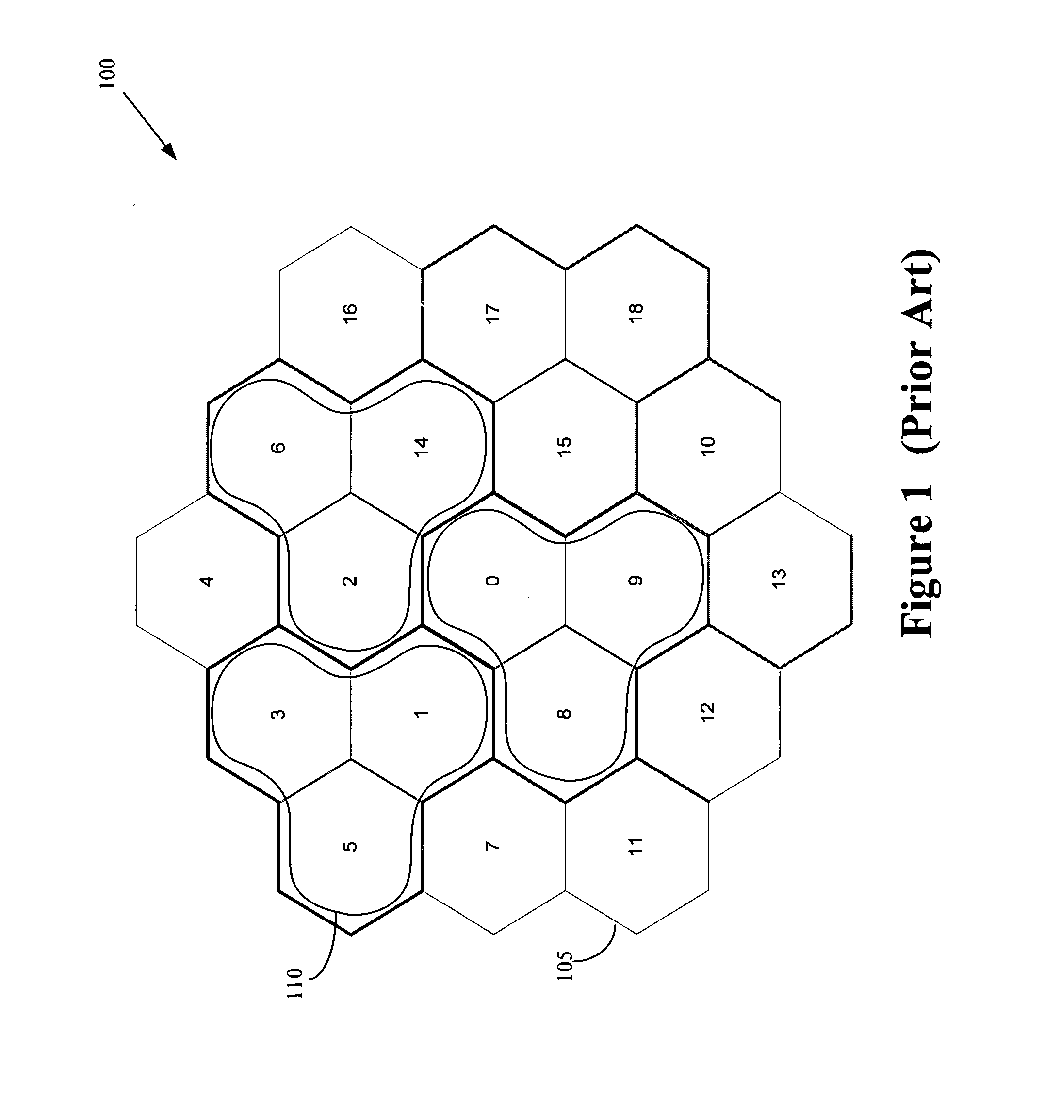 Method for adaptive formation of cell clusters for cellular wireless networks with coordinated transmission and reception
