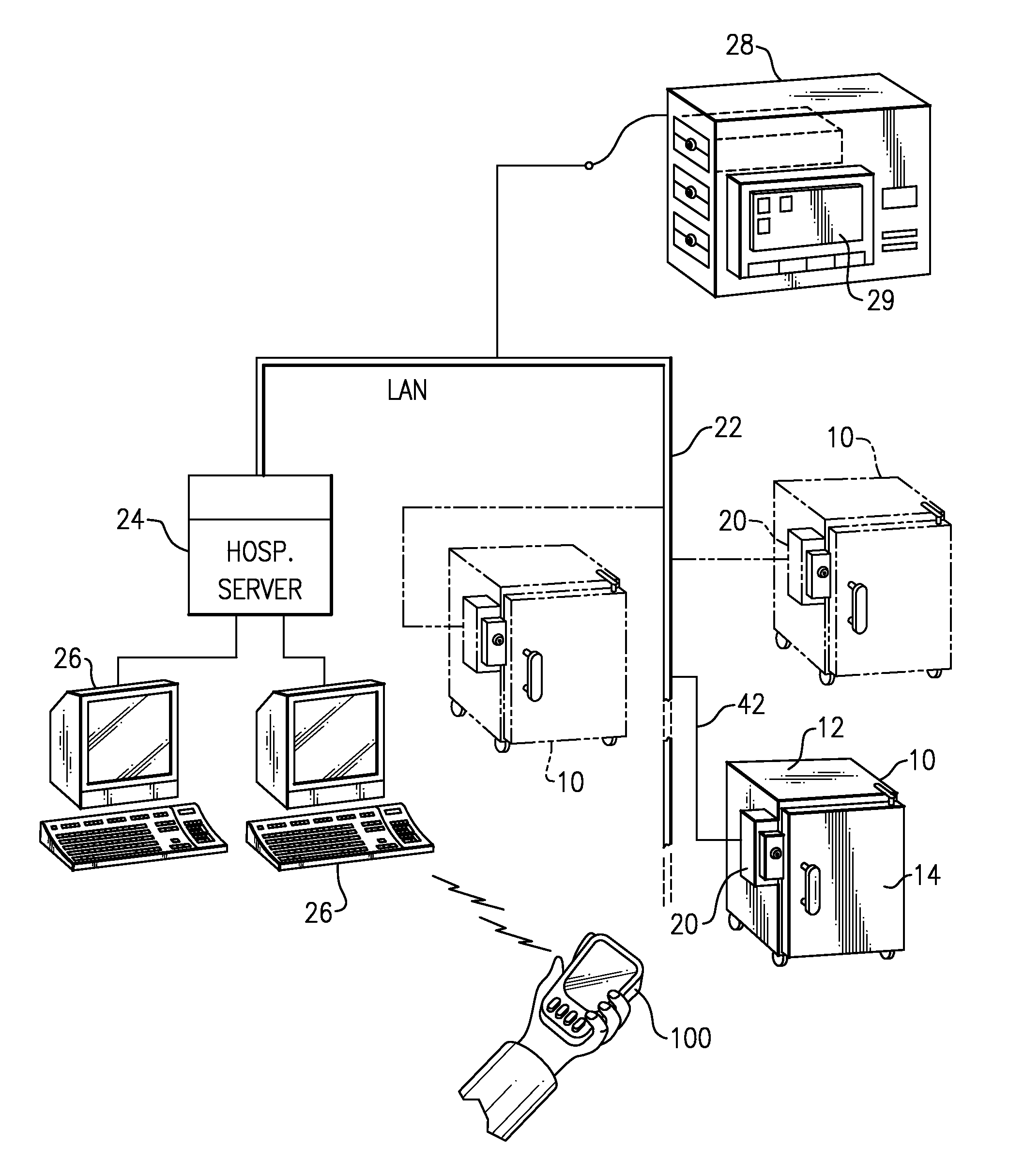 Remotely actuated refrigerator lock with thermal spoilage protection