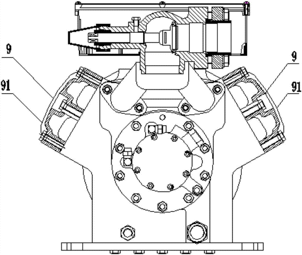 Semi-closed piston refrigeration compressor
