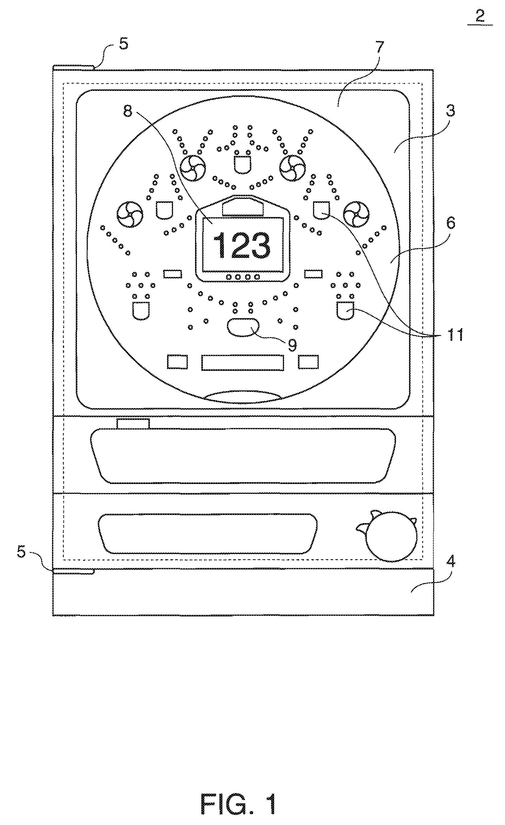 Display device, method of controlling the same, and game machine