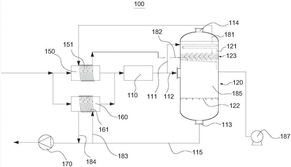 Solution concentration system and solution regeneration system