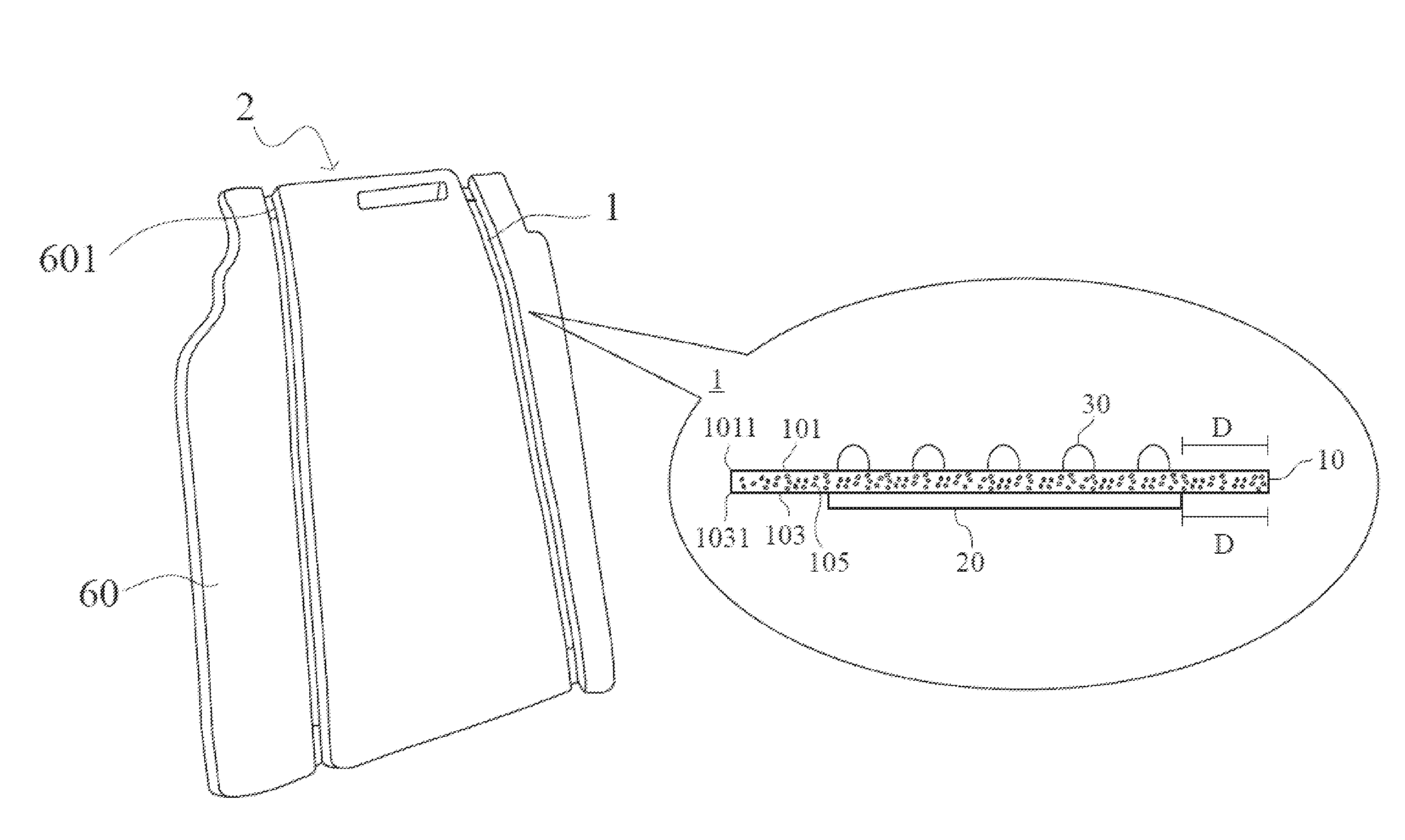 Hook-and-loop component embedded with foam material and cushion thereof