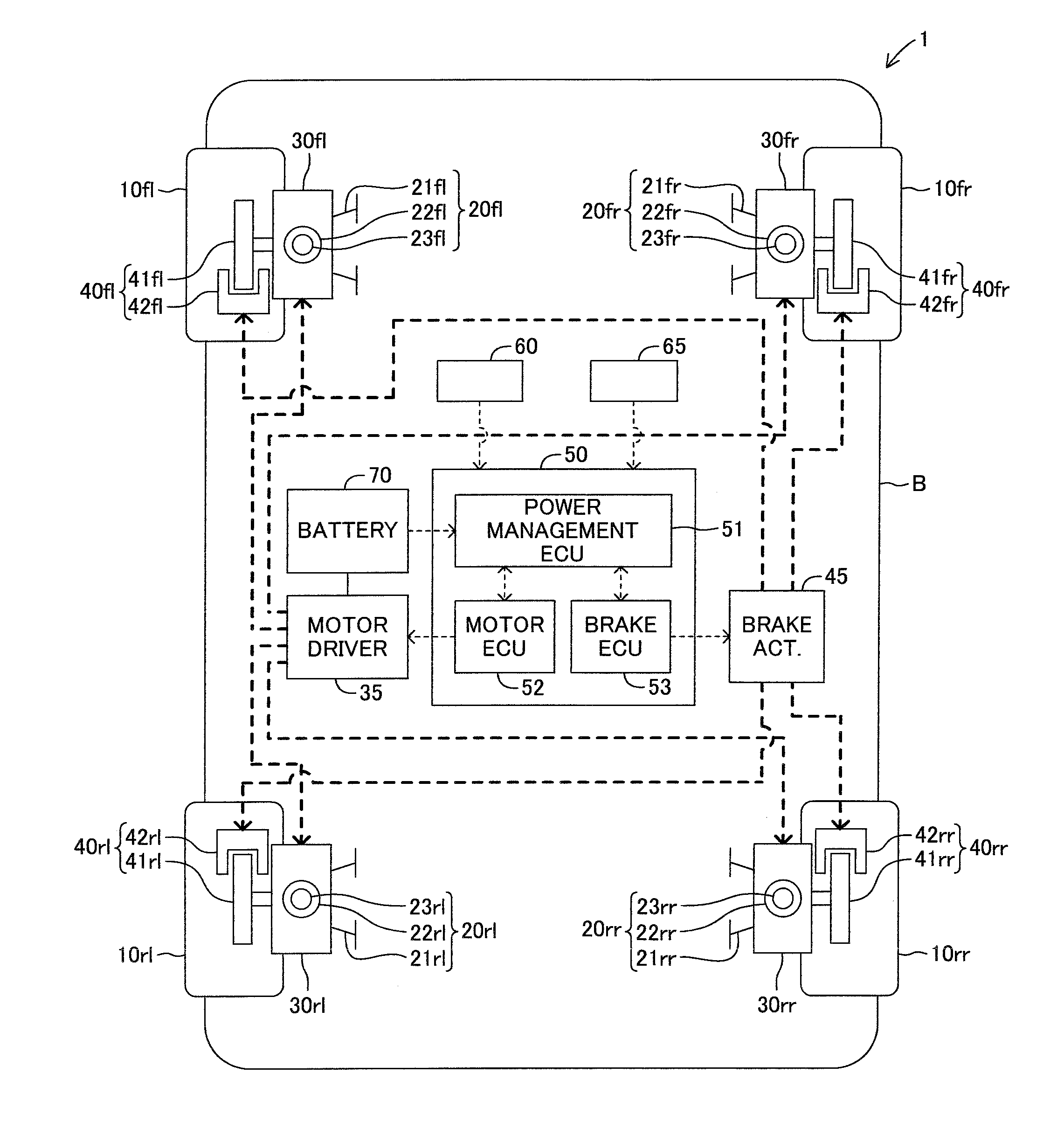 Braking force control apparatus for a vehicle