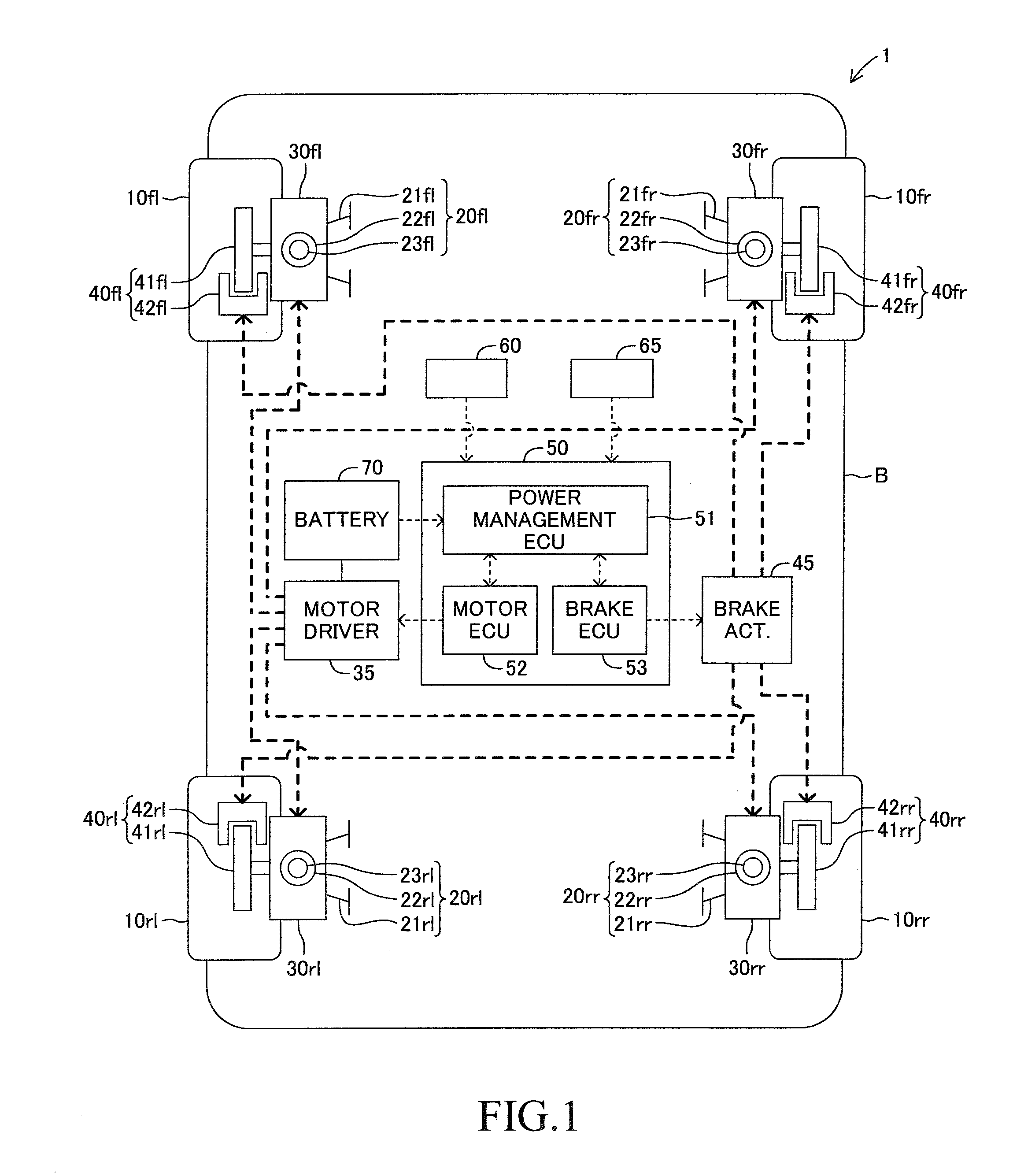 Braking force control apparatus for a vehicle