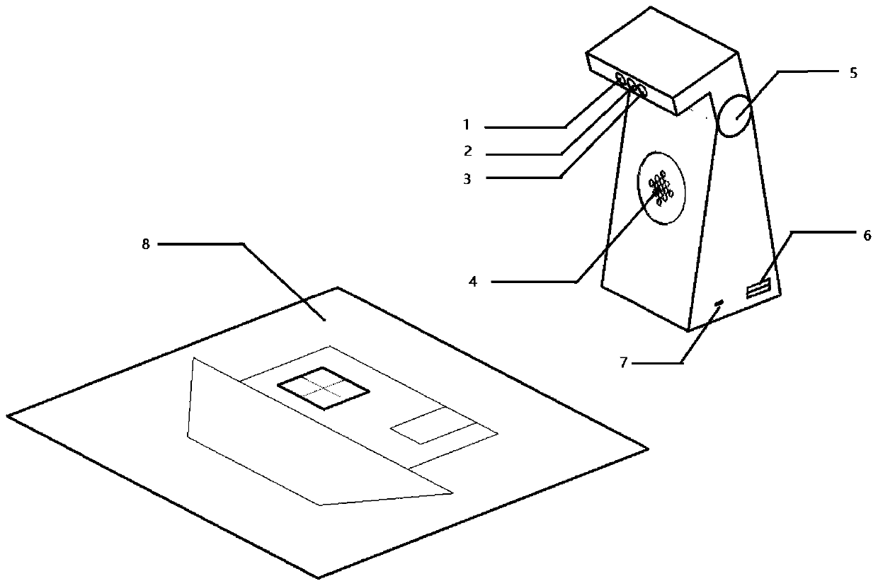 A portable engineering BIM model projection device and method based on augmented reality