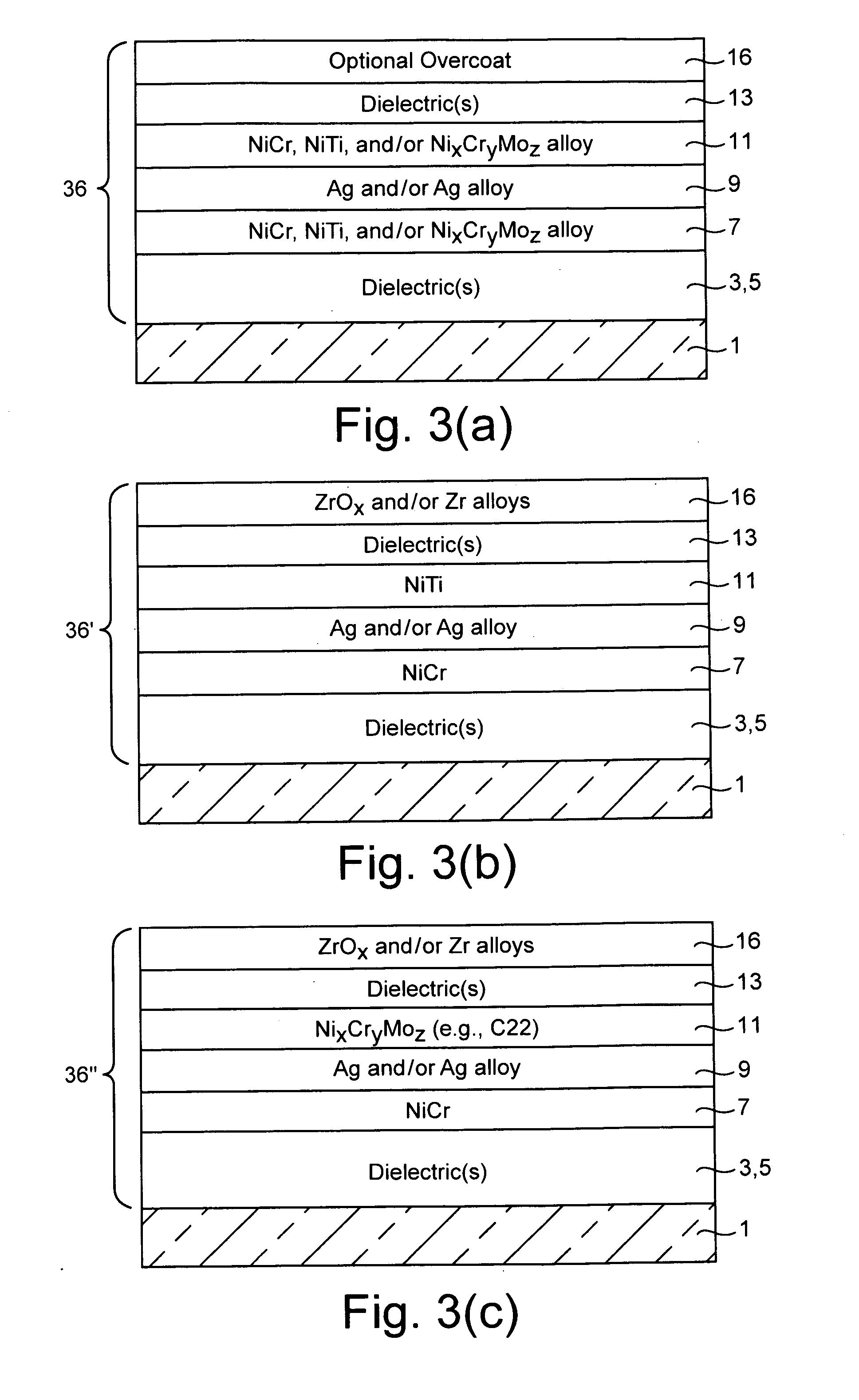 Functional layers comprising Ni-inclusive ternary alloys and methods of making the same