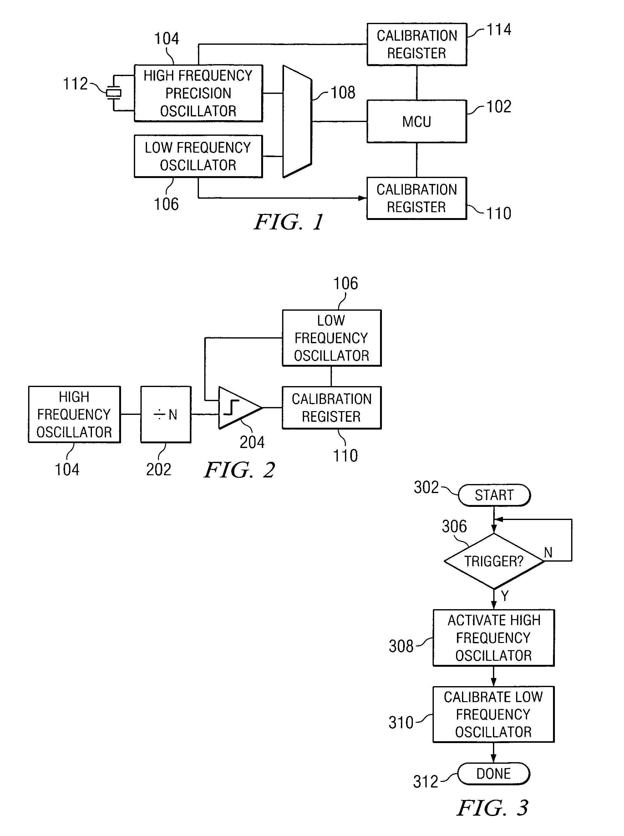 Method and apparatus for calibration of a low frequency oscillator in a processor based system
