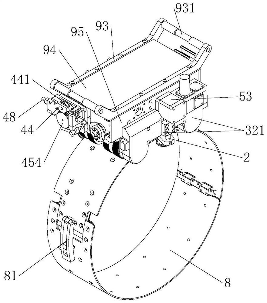 Magnetic attraction type welding tractor