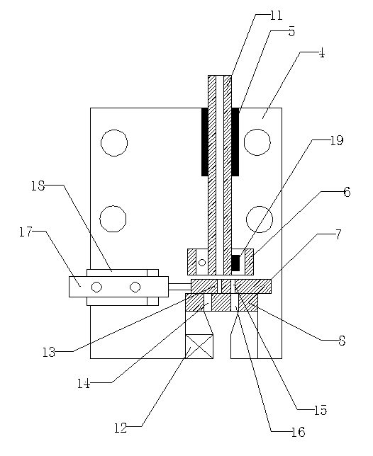Infrared induction counting device
