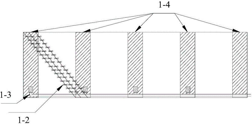 Material-filled cylinder for water in-situ purification and construction method thereof