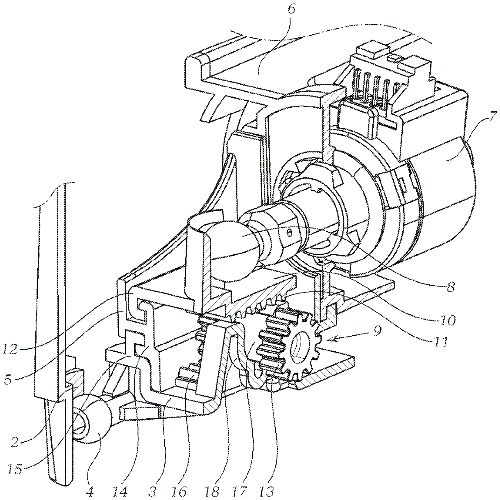 Adjusting device for motor vehicle headlights