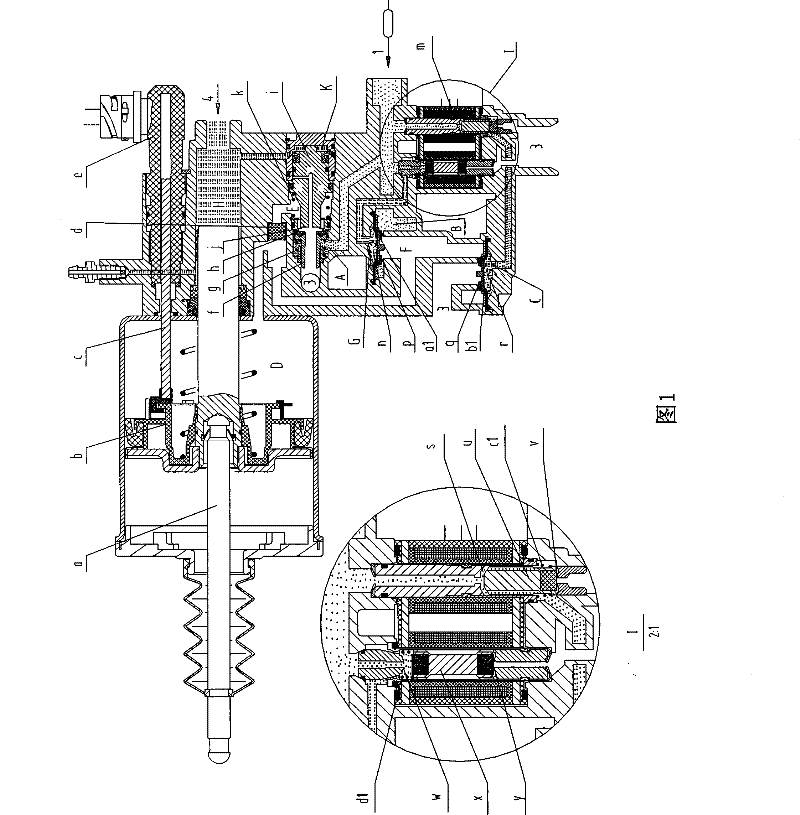 Electric-controlled pneumatic type clutch booster unit and operating method thereof