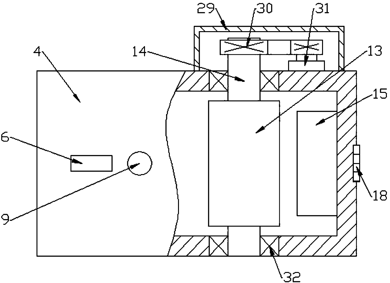 Water-based ink drying device for polyethylene plastic film printing pattern