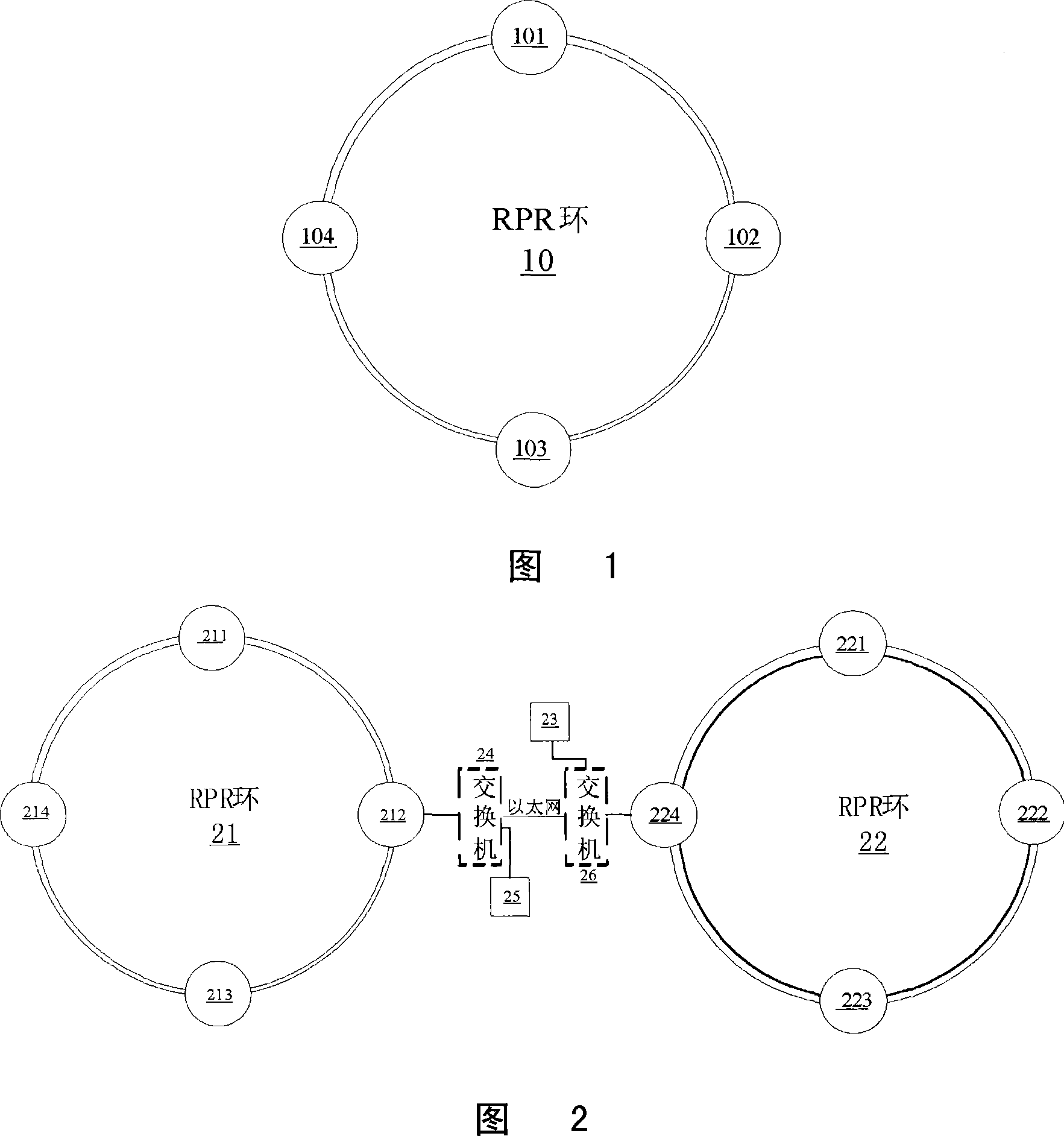 Method and site for achieving link aggregation between the interconnected RPR