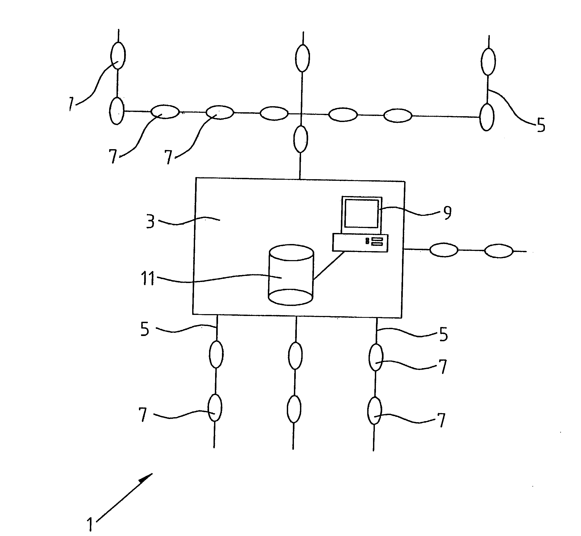 Method of Monitoring Line Faults in a Medium Voltage Network