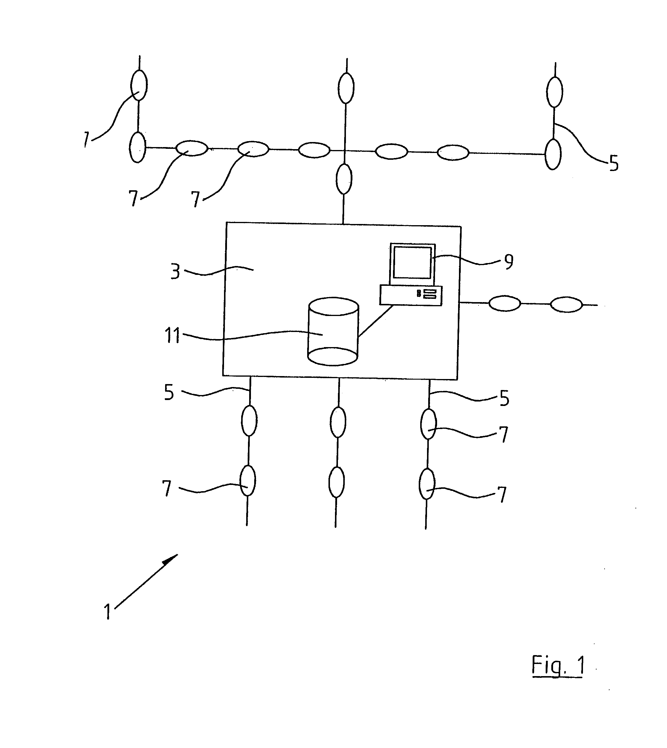 Method of Monitoring Line Faults in a Medium Voltage Network