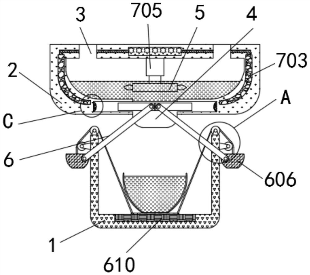 Feed feeding equipment for raw cattle