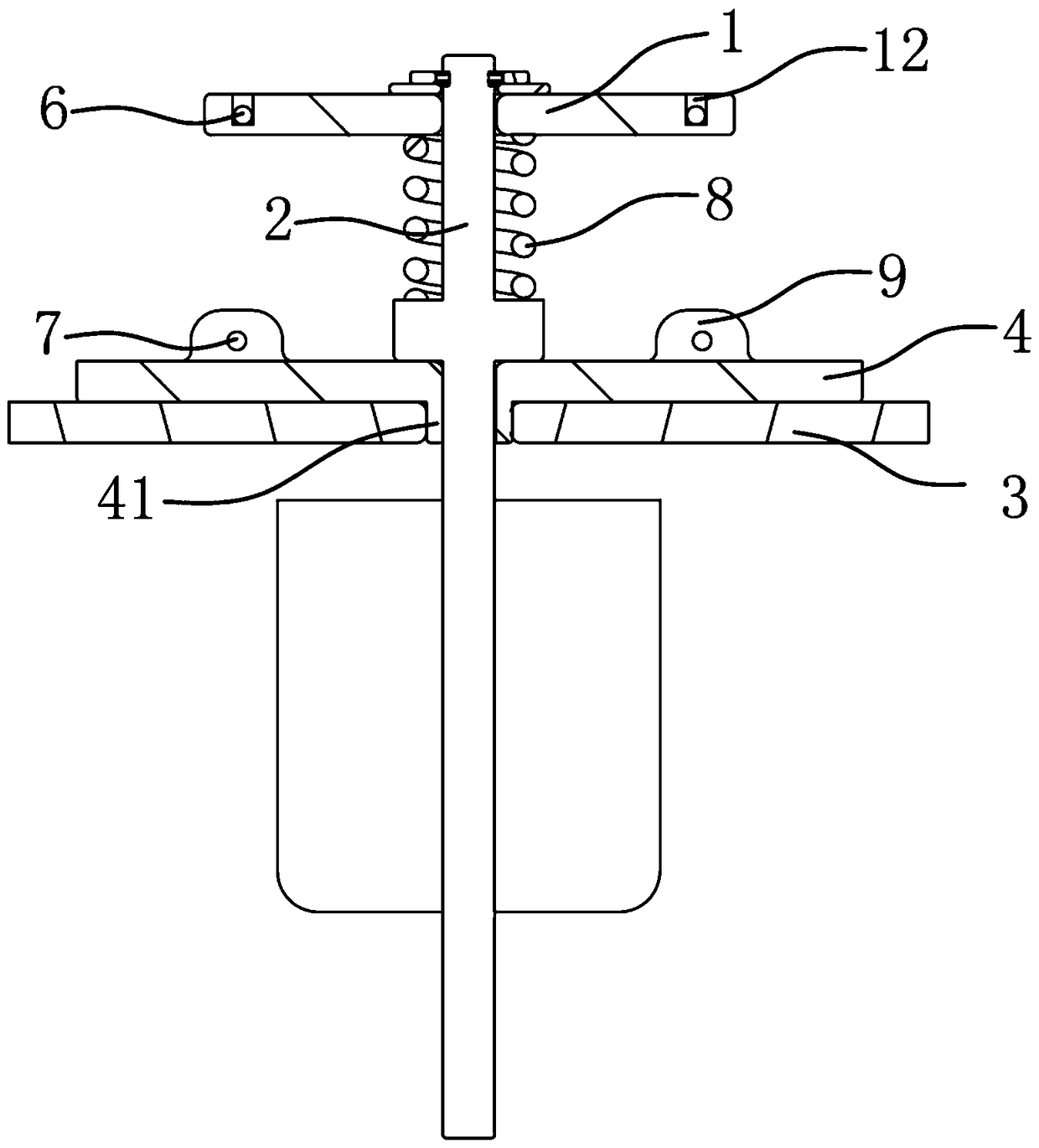 High-voltage DC relay movable reed anti-deflection mechanism