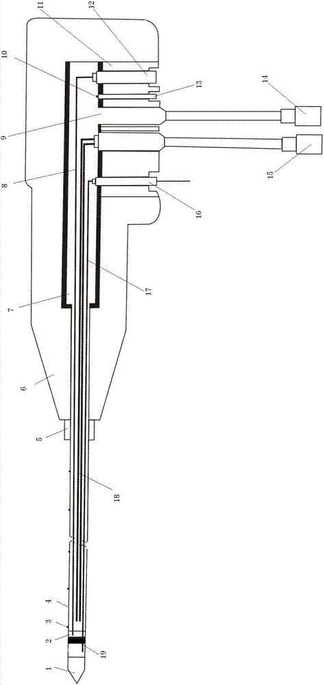 Magnetic positioning microwave ablation needle