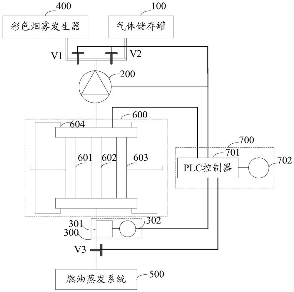 Leak detection device and method for fuel evaporation system